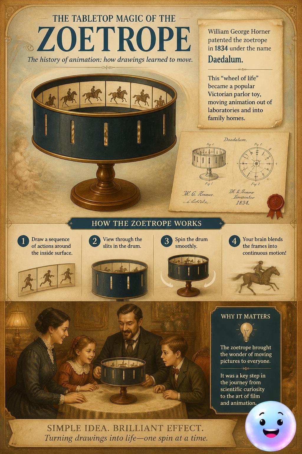 The tabletop magic of the zoetrope