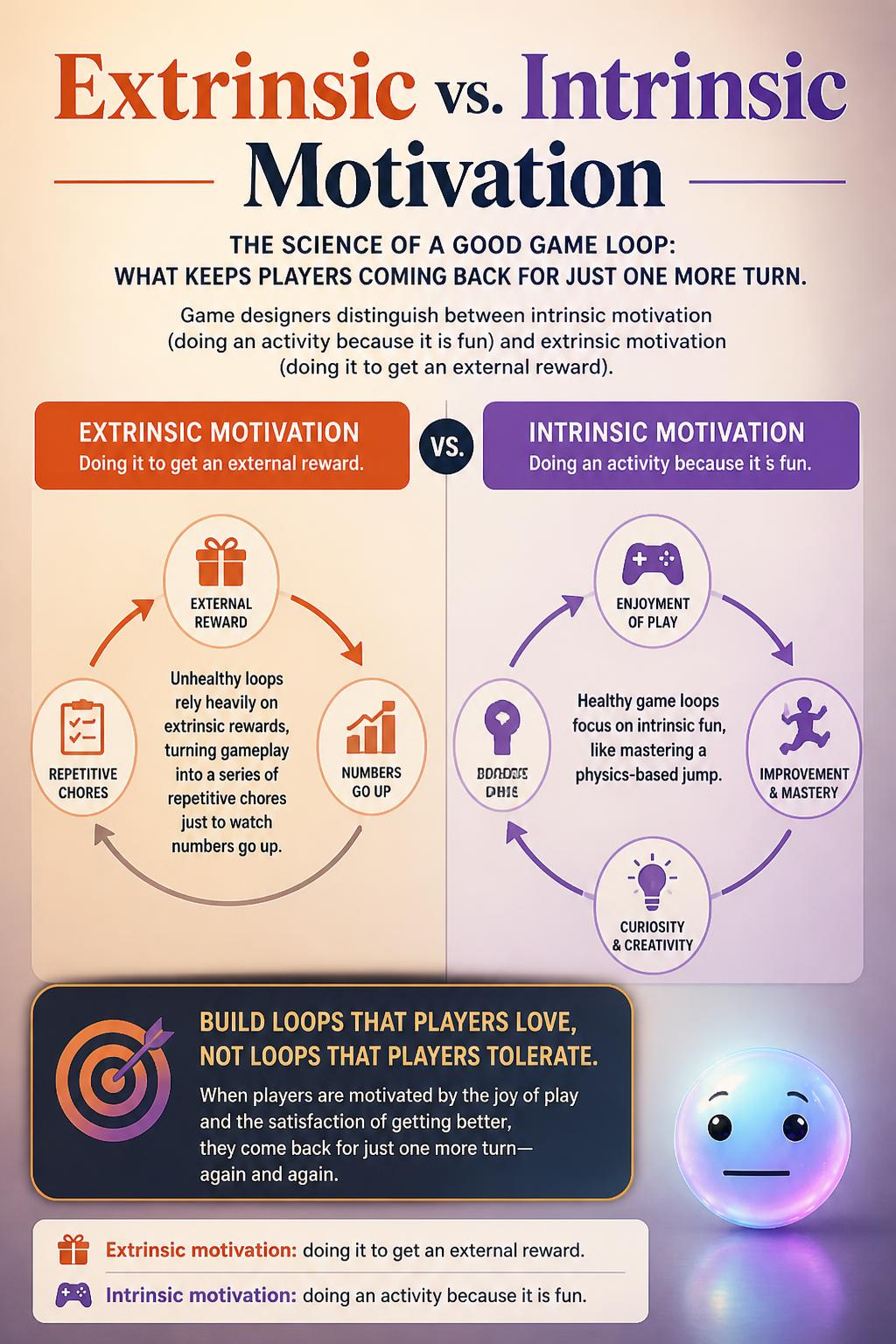 Extrinsic versus intrinsic motivation