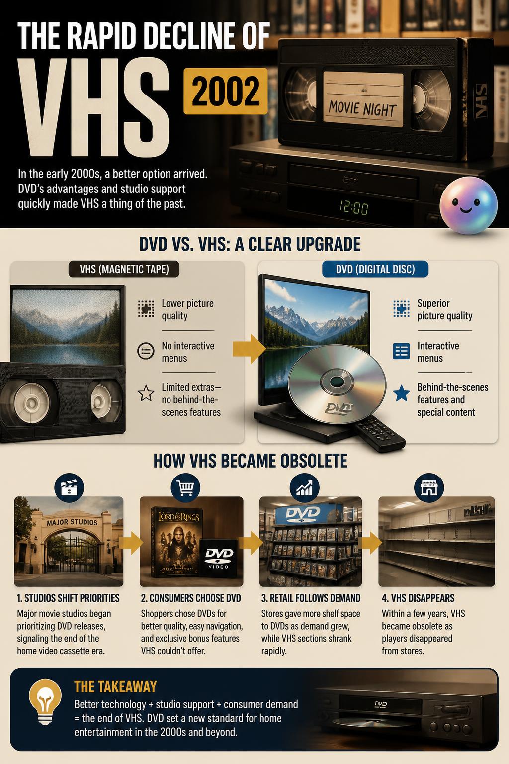 The rapid decline of VHS