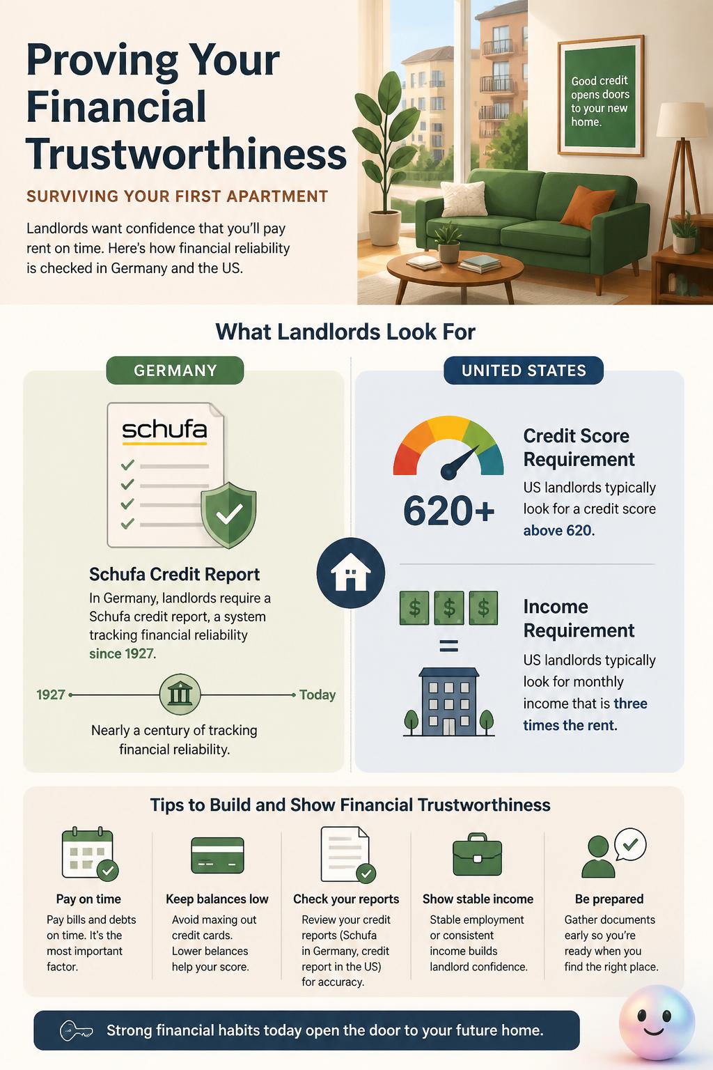 Proving your financial trustworthiness