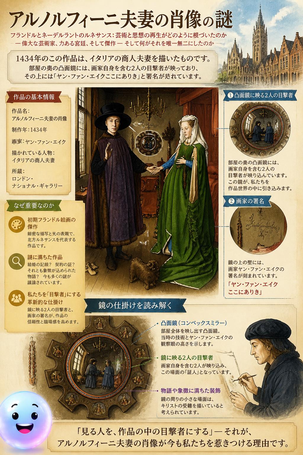 アルノルフィーニ夫妻の肖像の謎