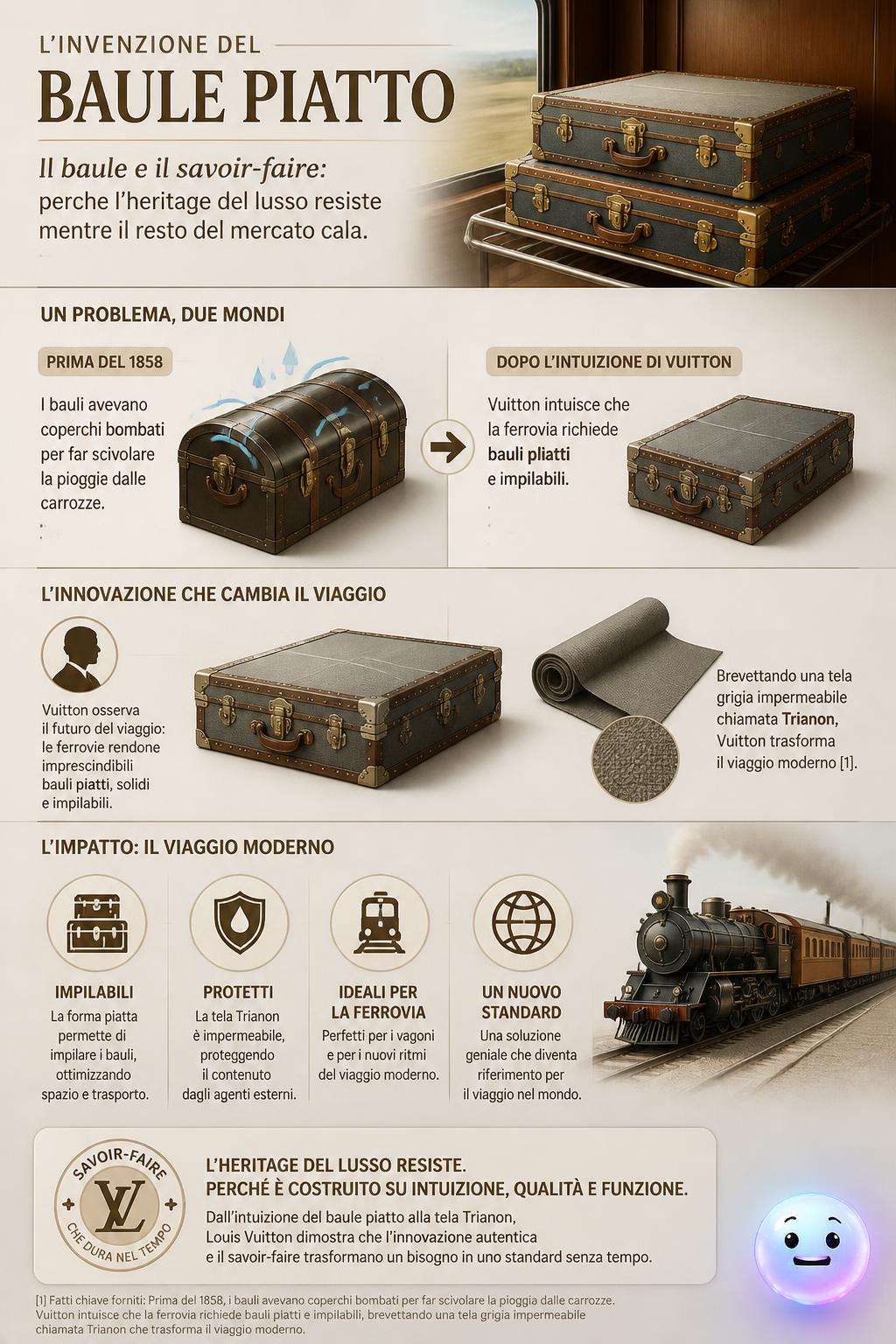 L'invenzione del baule piatto