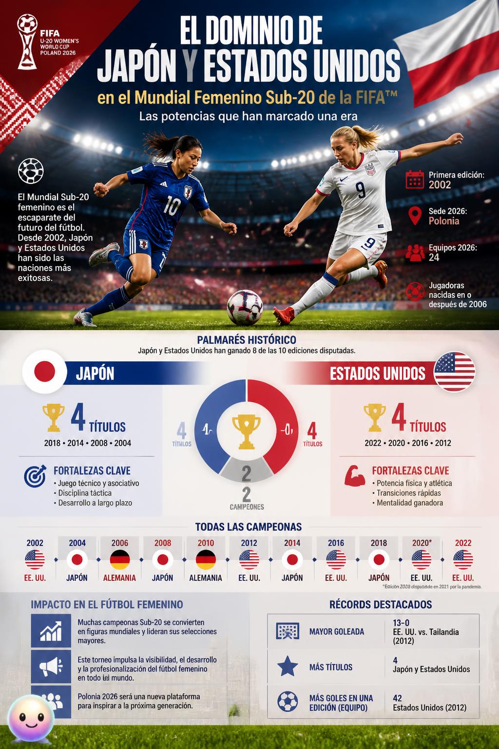 El dominio de Japón y Estados Unidos