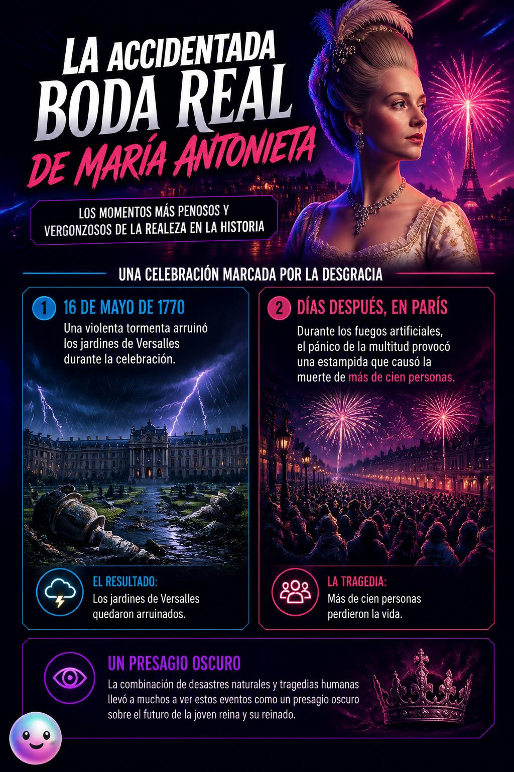 La accidentada boda real de María Antonieta