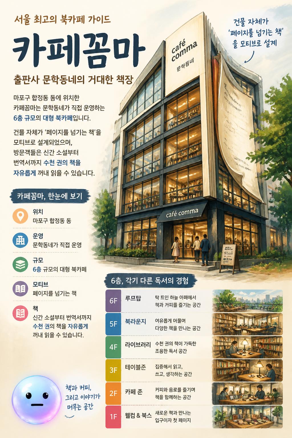 출판사 문학동네의 거대한 책장, 카페꼼마