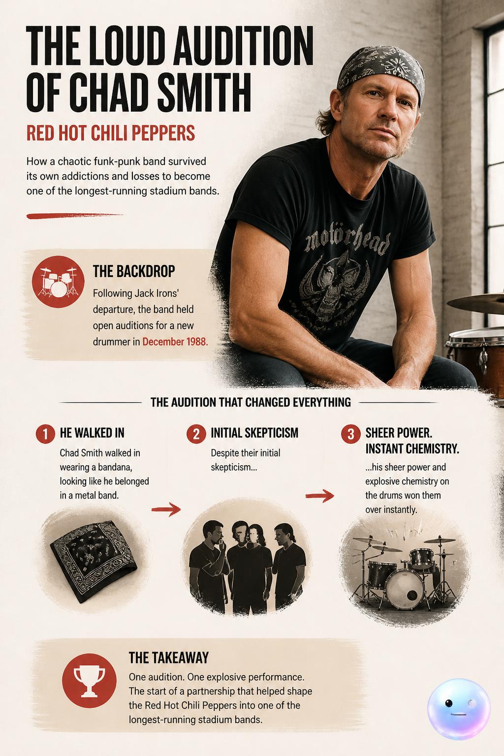 The loud audition of Chad Smith