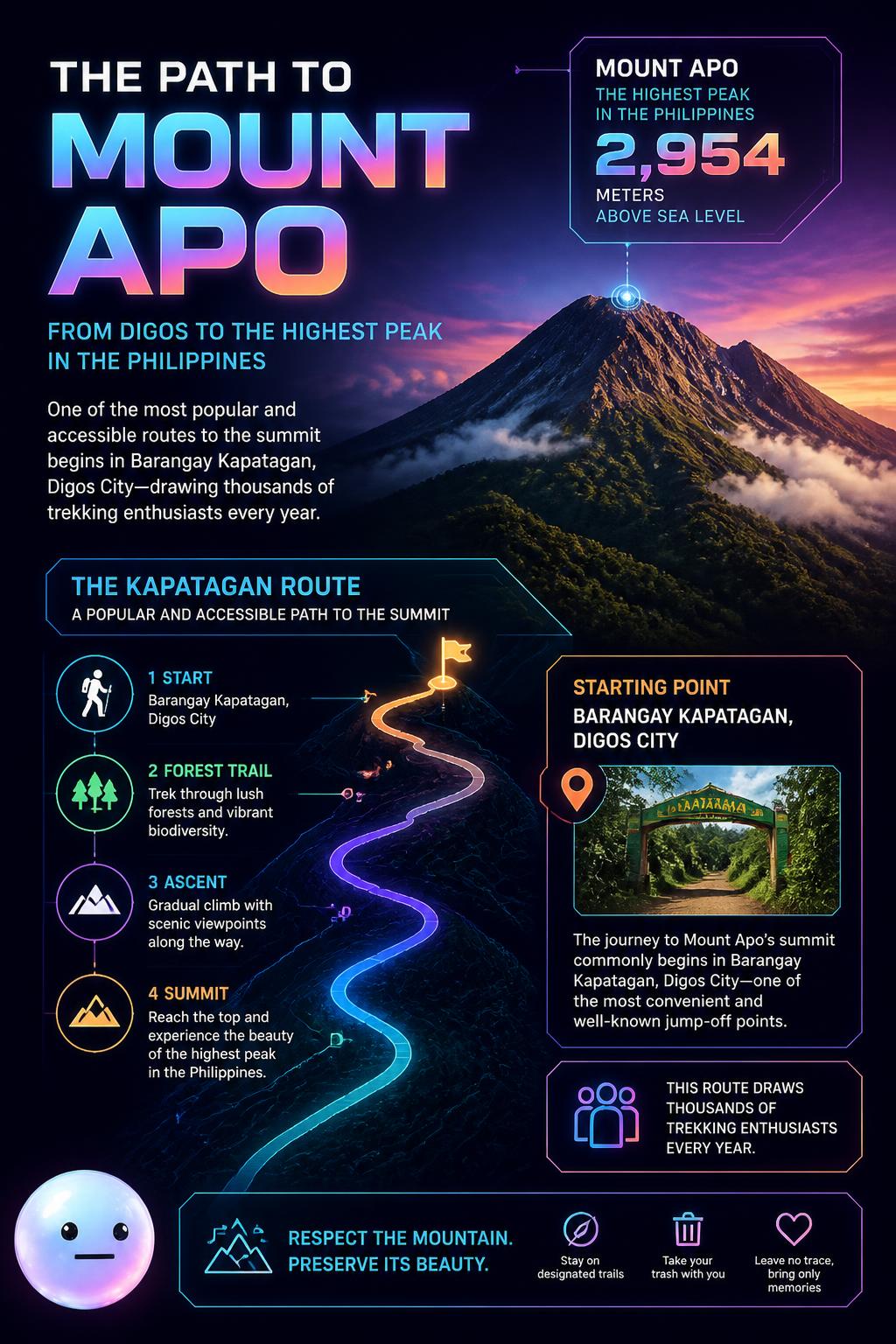 Ang ganghaan paingon sa Mount Apo