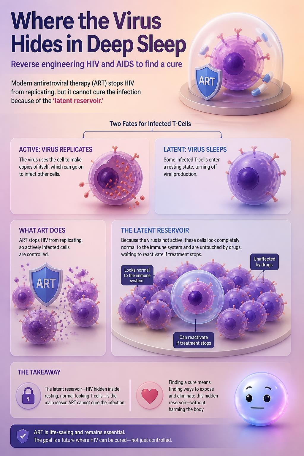 Where the virus hides in deep sleep