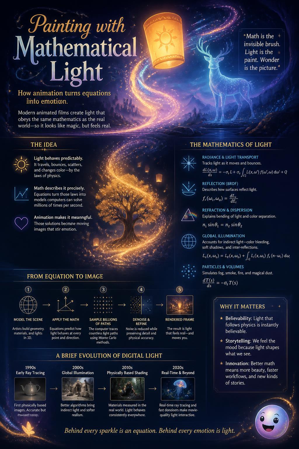 Painting with mathematical light