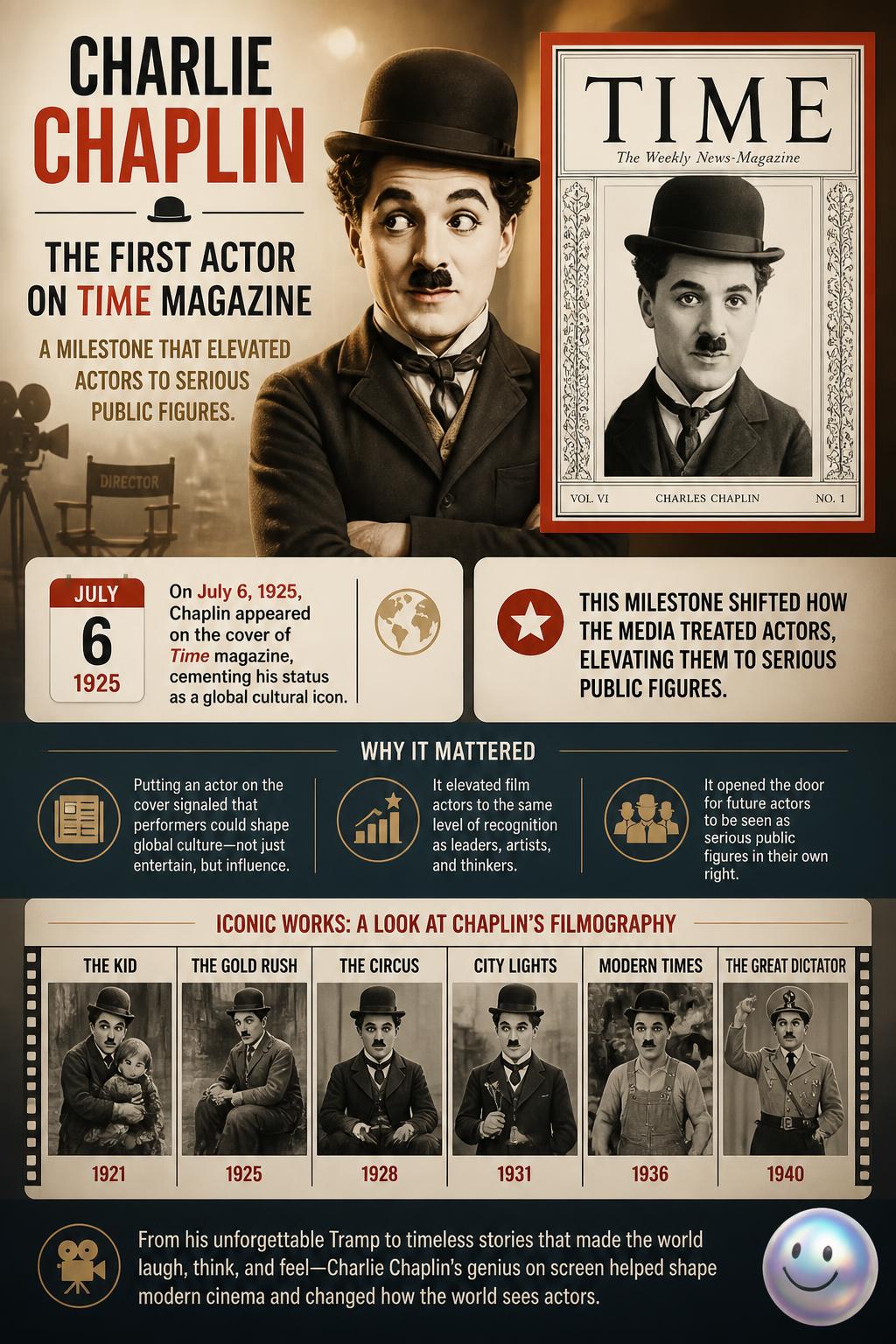 The first actor on Time magazine