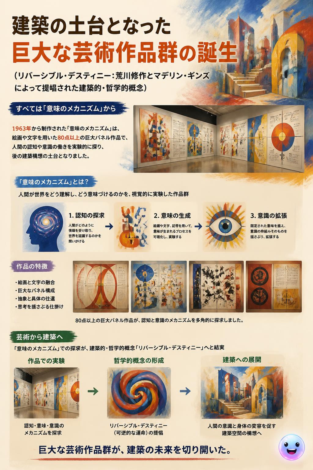建築の土台となった巨大な芸術作品群の誕生