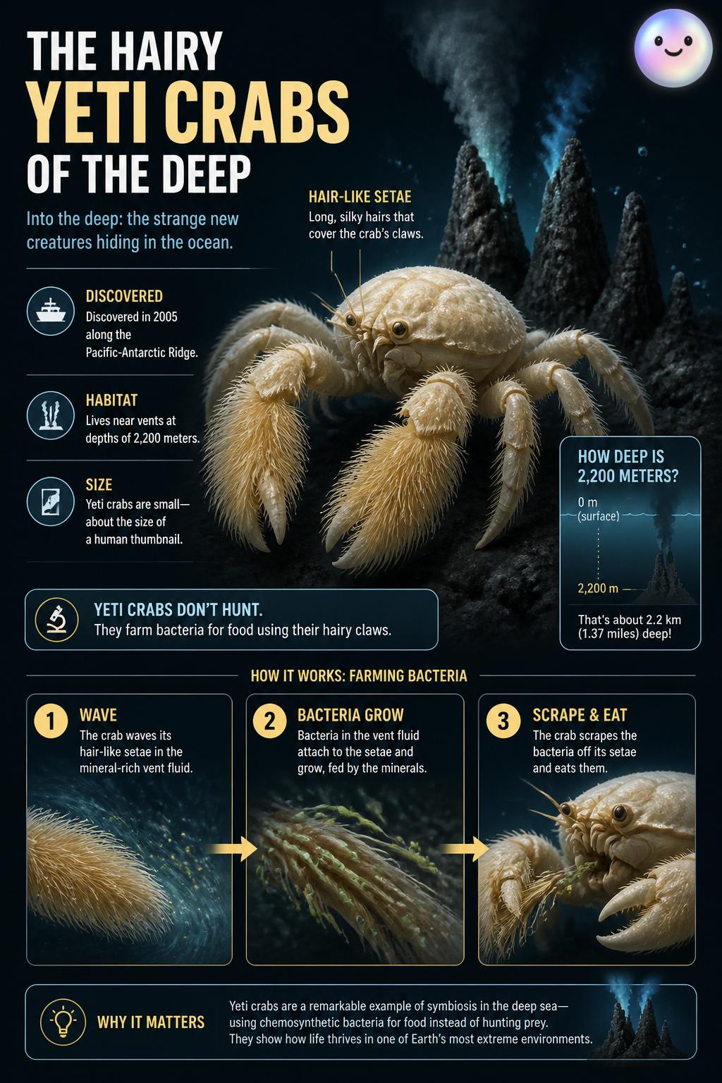 The hairy yeti crabs of the deep