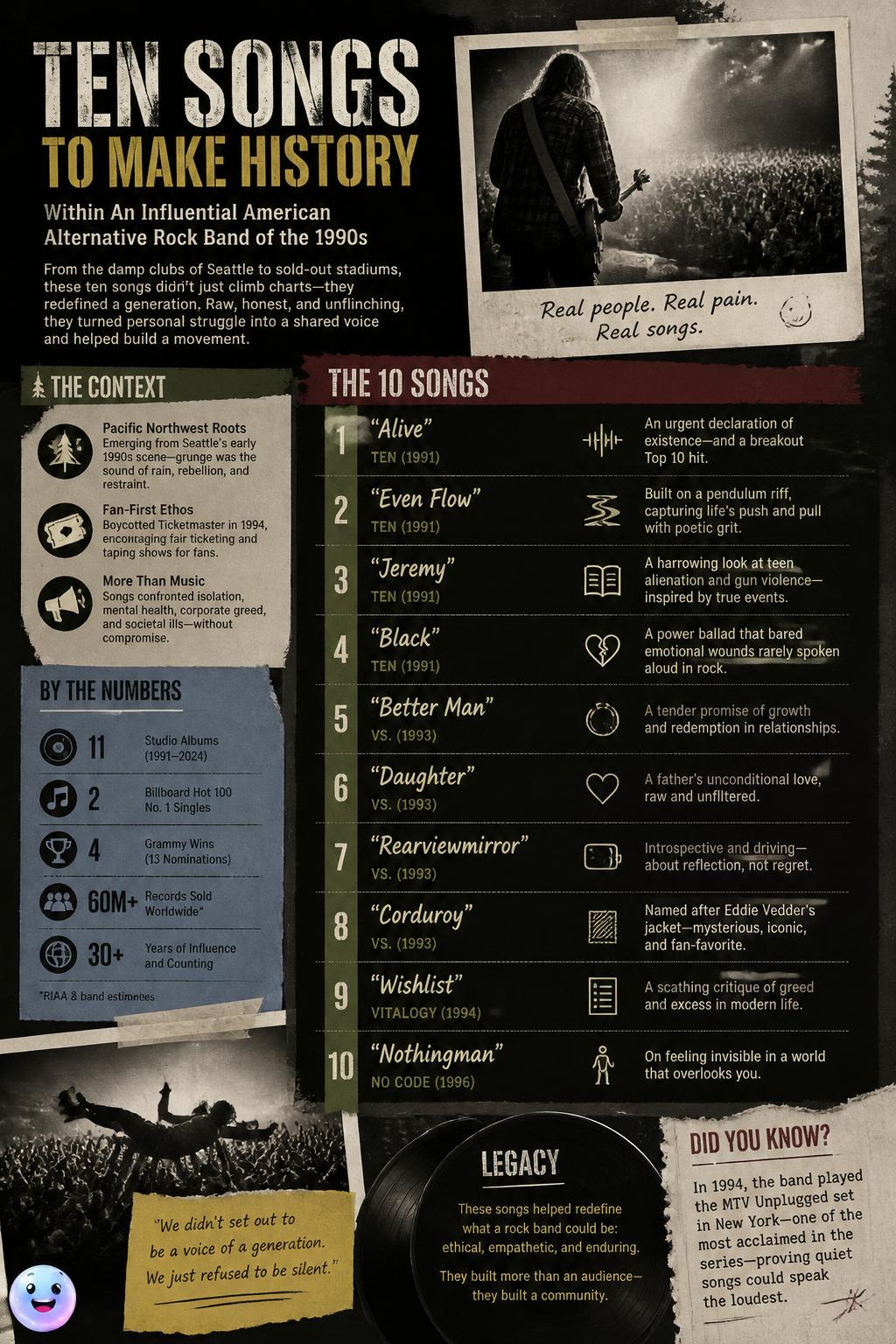 Ten songs to make history