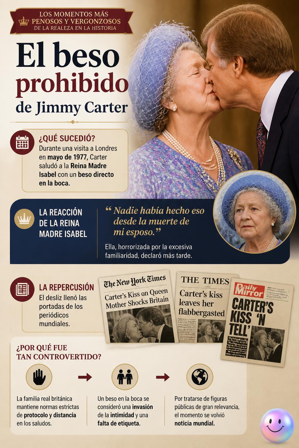 El beso prohibido de Jimmy Carter