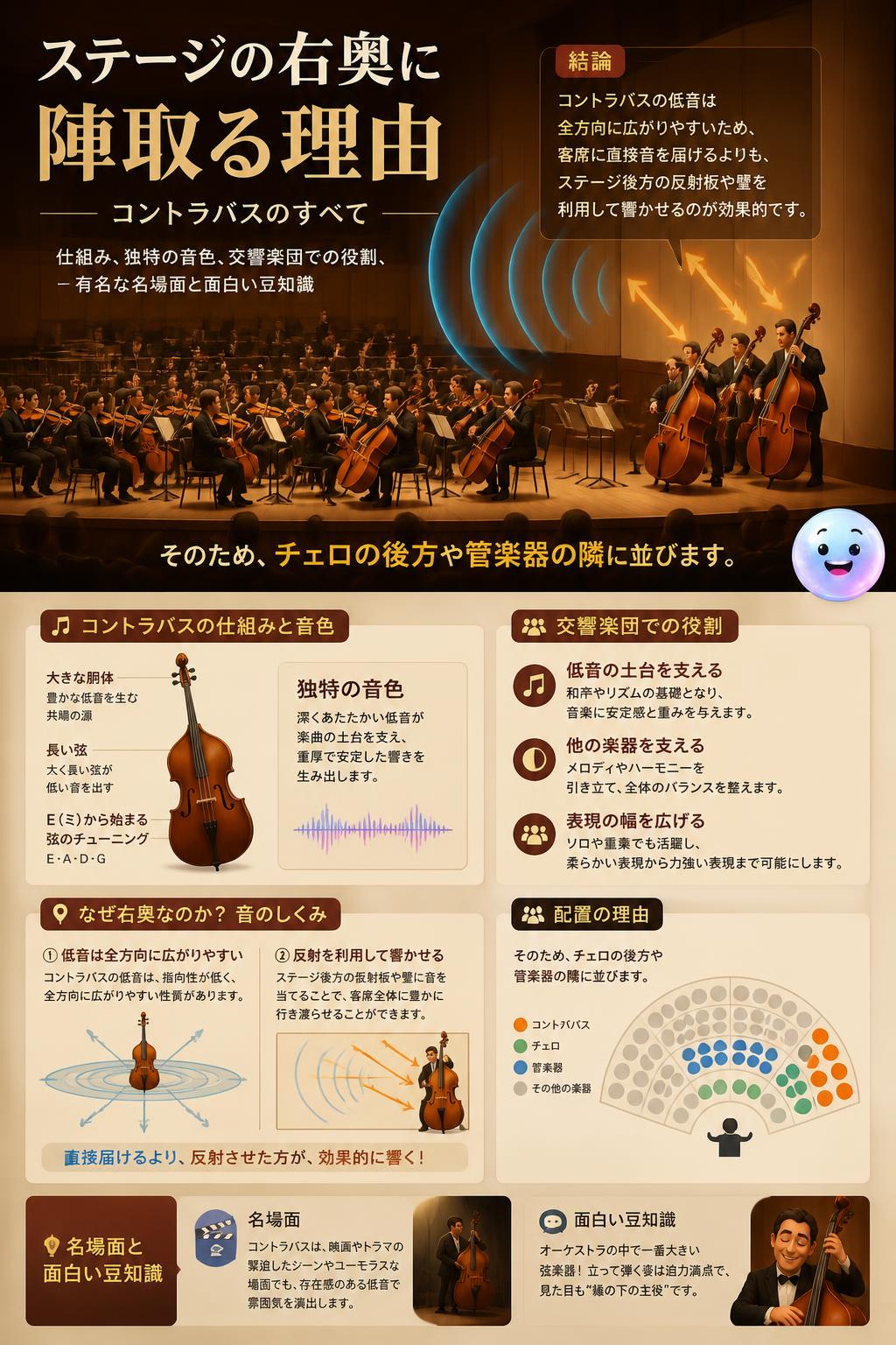 ステージの右奥に陣取る理由