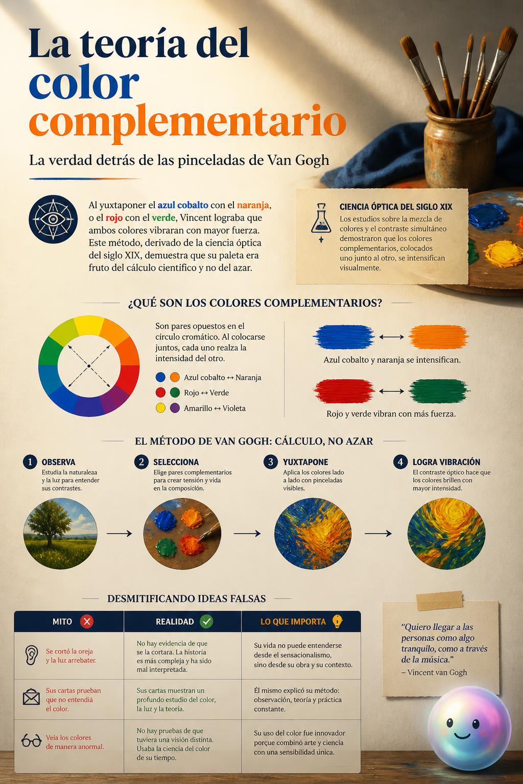 La teoría del color complementario