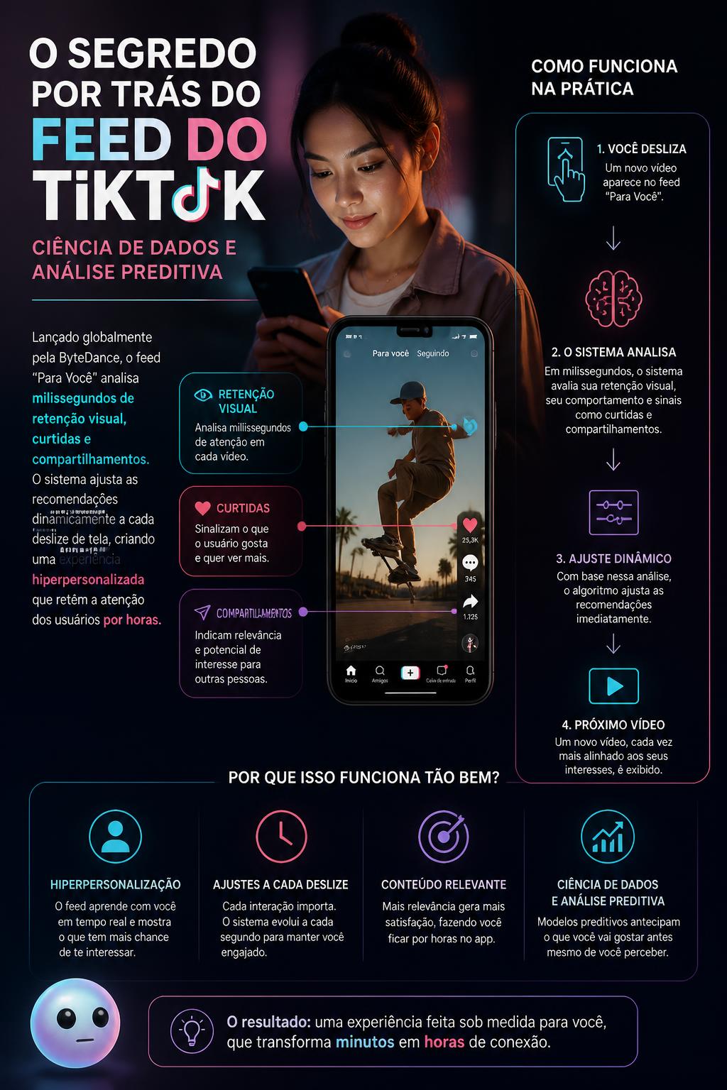 O segredo por trás do feed do TikTok