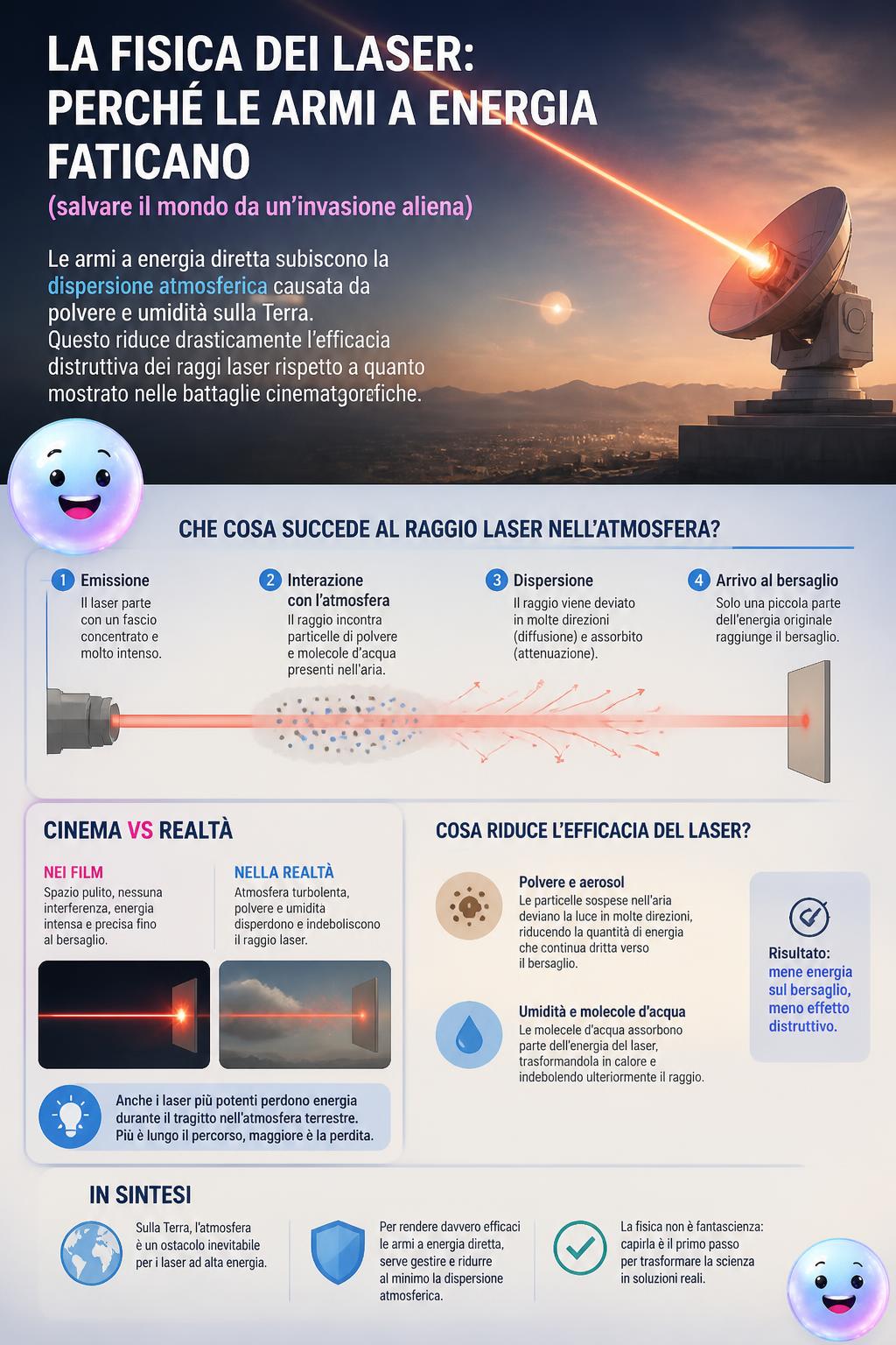 La fisica dei laser: perché le armi a energia faticano