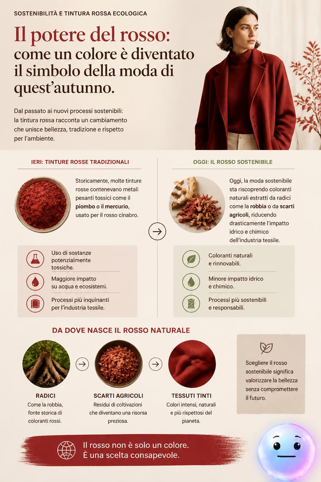 La sostenibilità e la tintura rossa ecologica