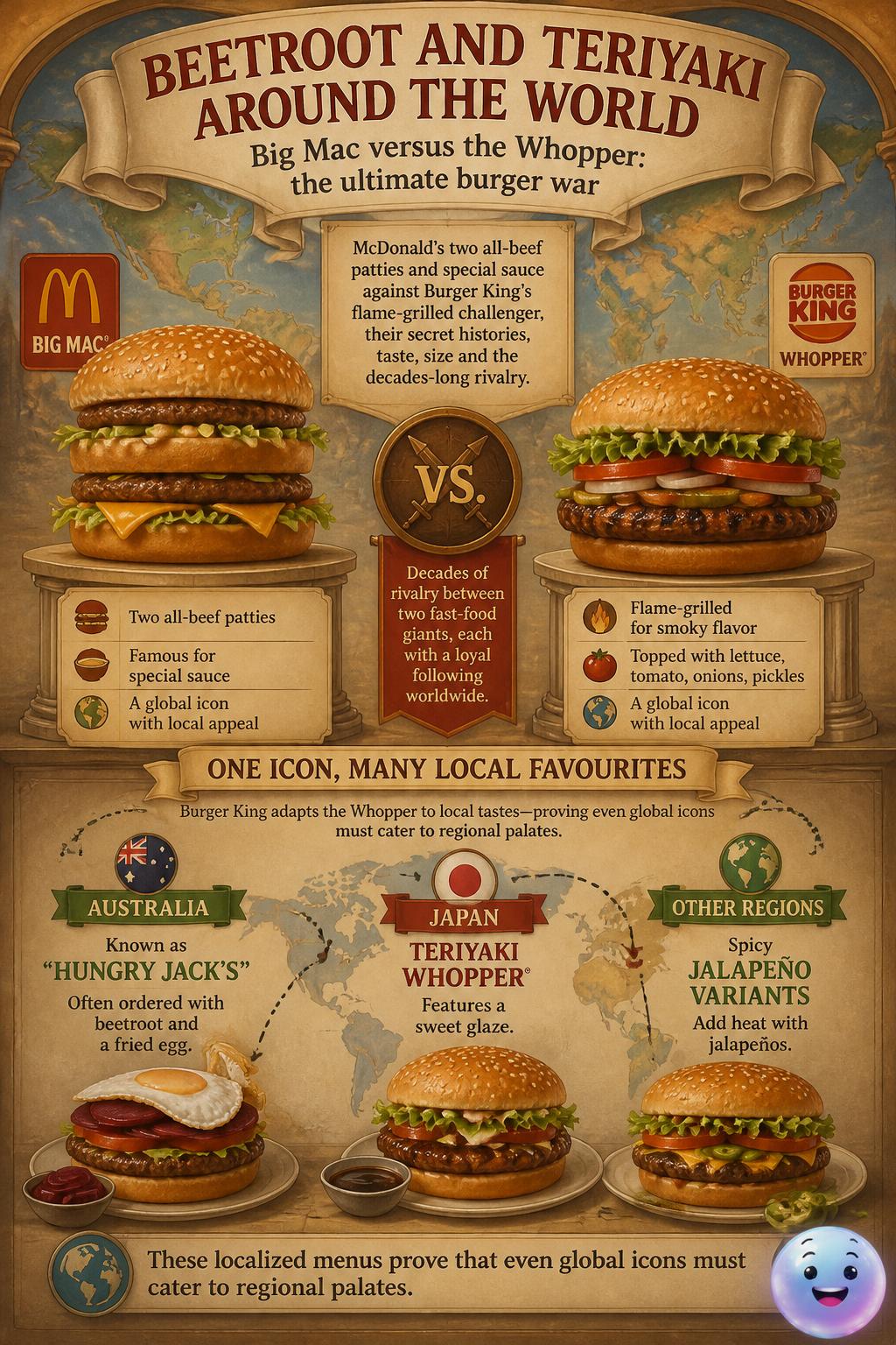 Beetroot and teriyaki around the world