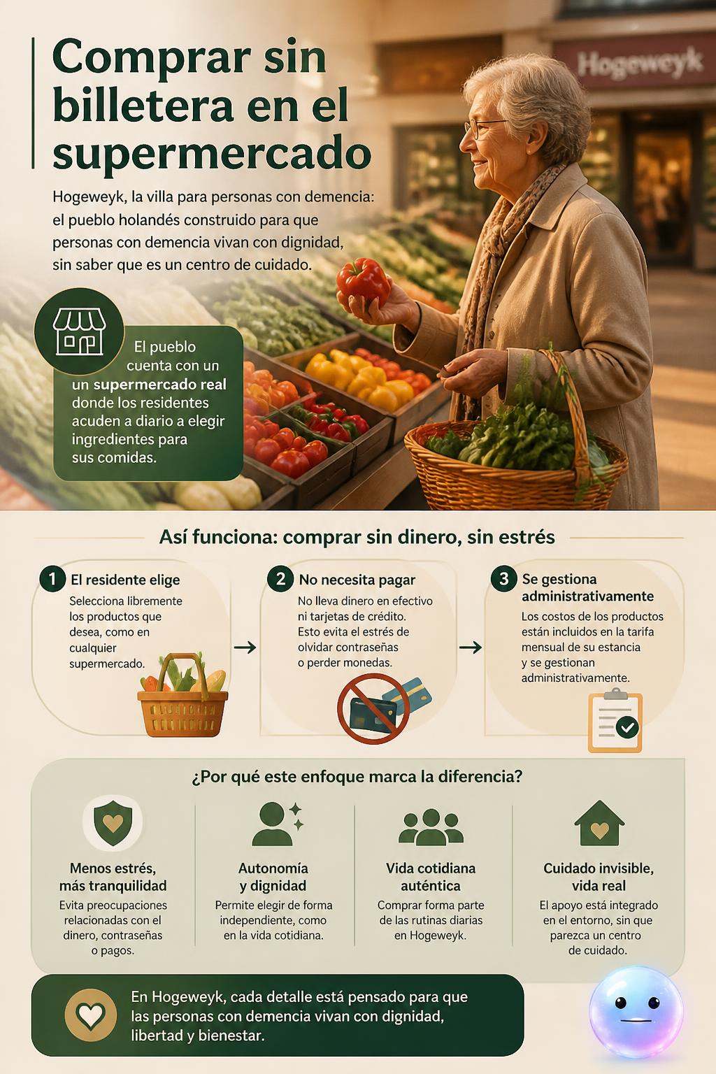 Comprar sin billetera en el supermercado