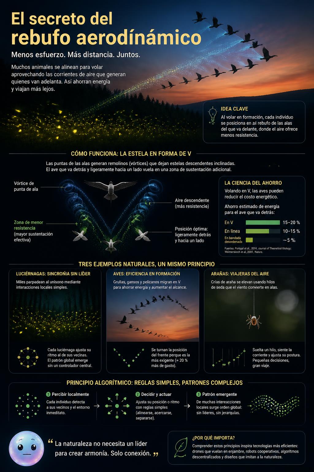 El secreto del rebufo aerodinámico