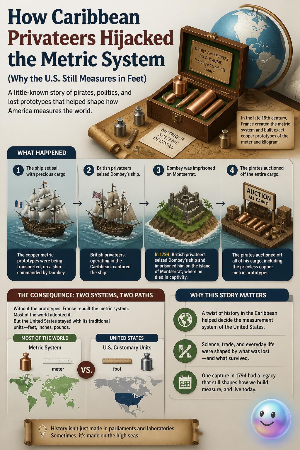 How Caribbean privateers hijacked the metric system