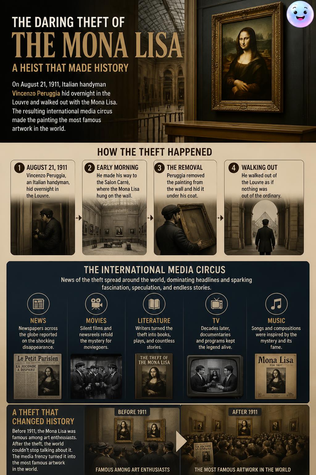The daring theft of the Mona Lisa