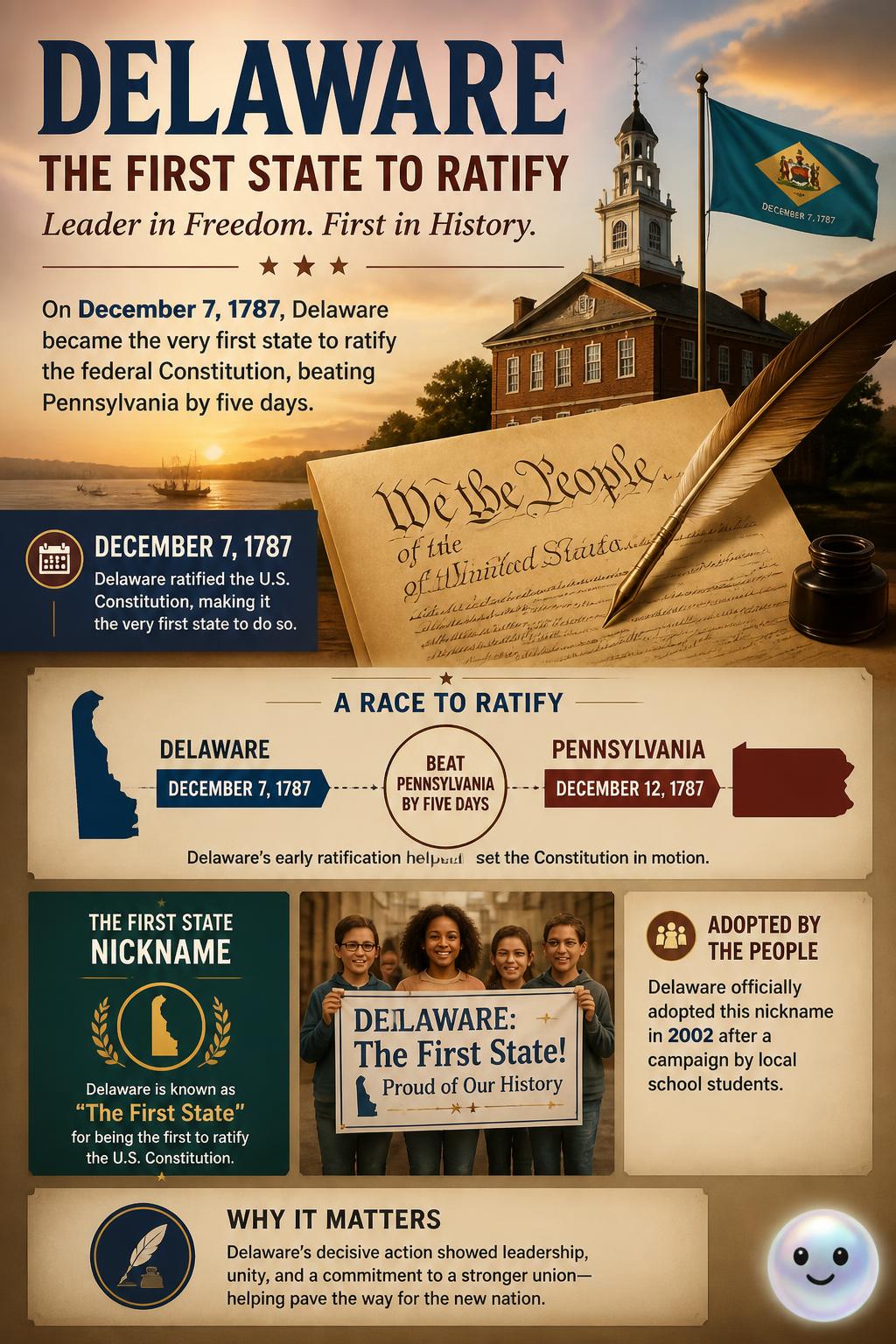 The first state to ratify