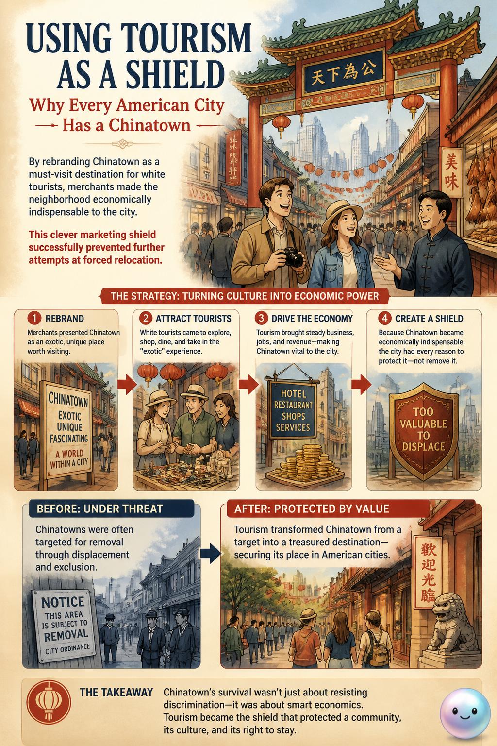Using tourism as a shield