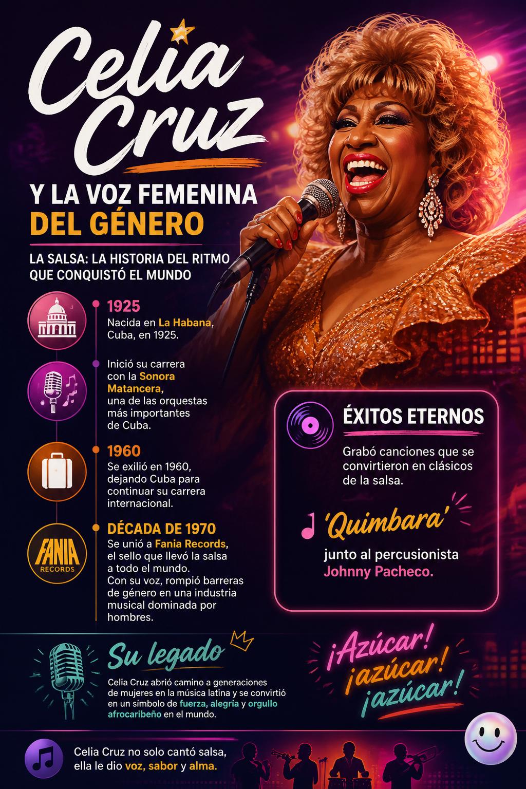 Celia Cruz y la voz femenina del género