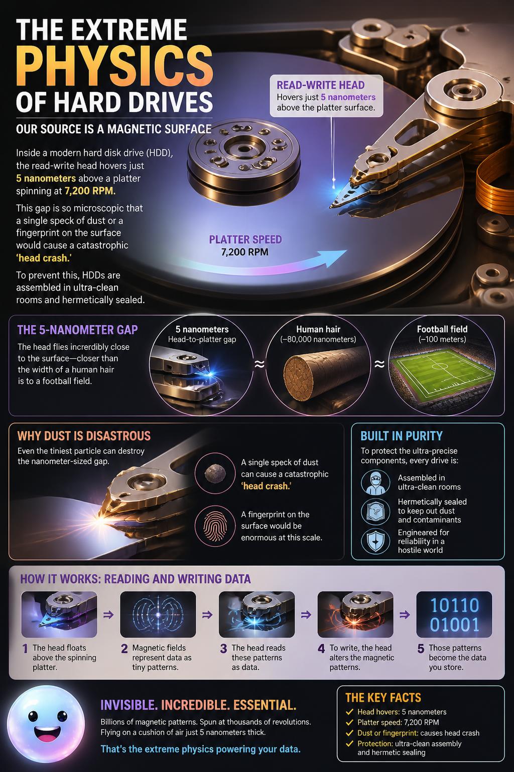 The extreme physics of hard drives