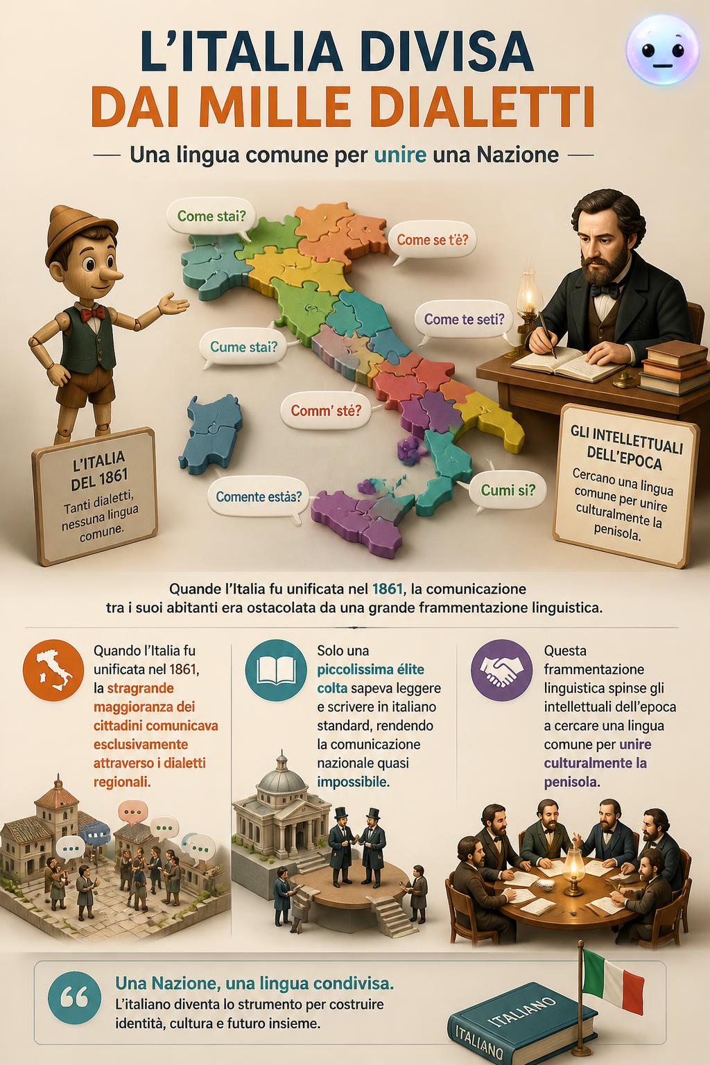 L'Italia divisa dai mille dialetti