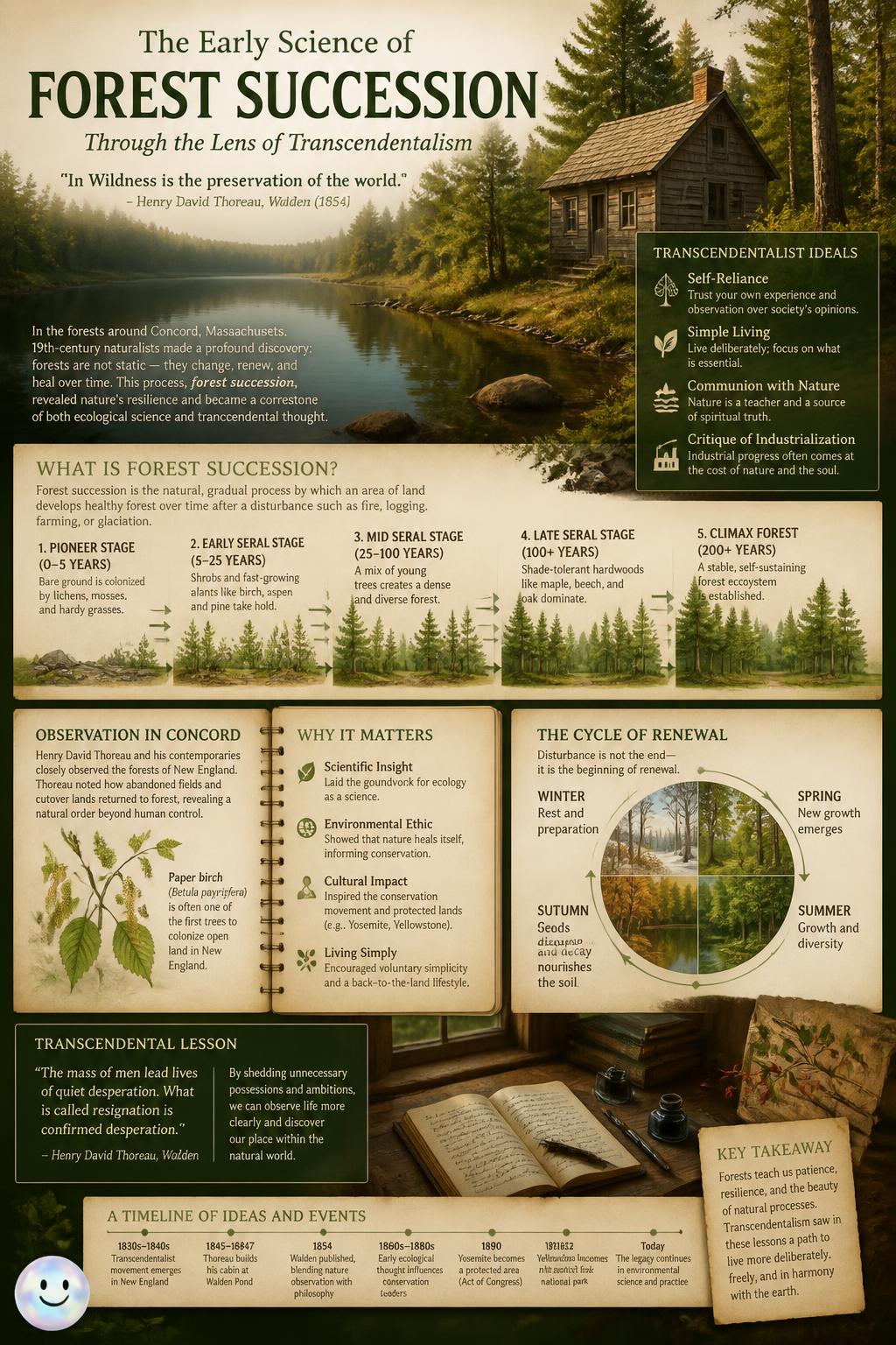 The early science of forest succession
