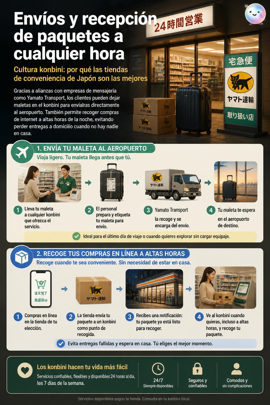 Envíos y recepción de paquetes a cualquier hora