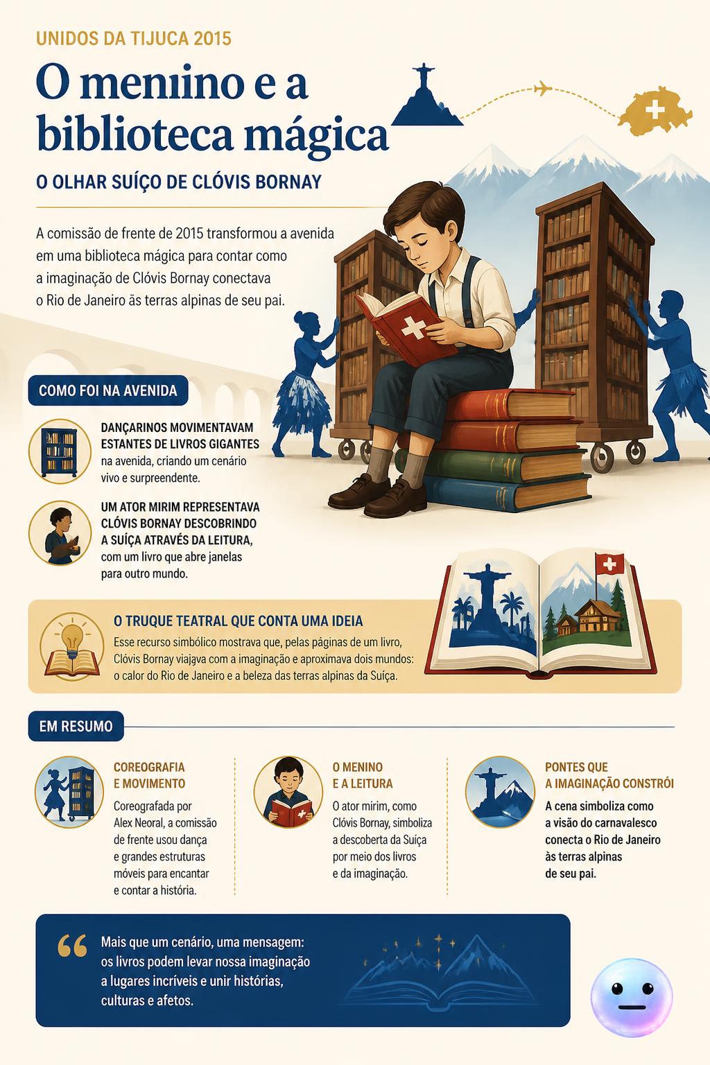 O menino e a biblioteca mágica
