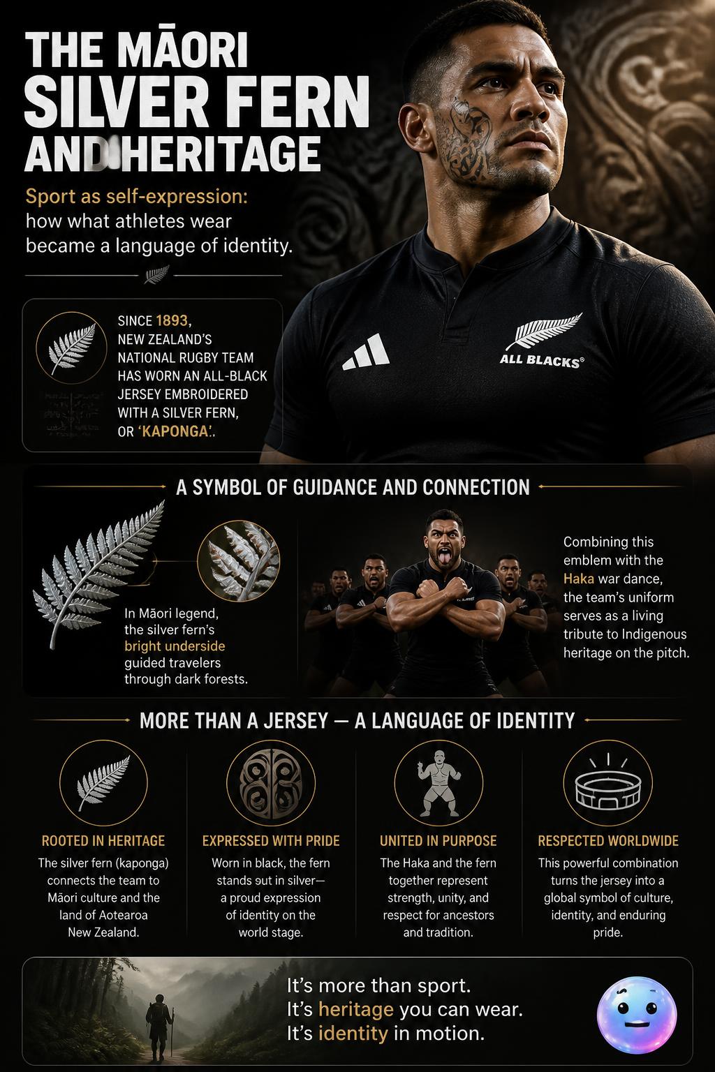 The Māori silver fern and heritage