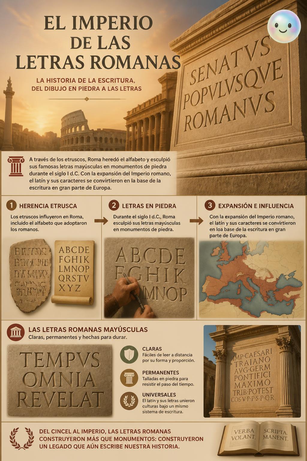 El imperio de las letras romanas