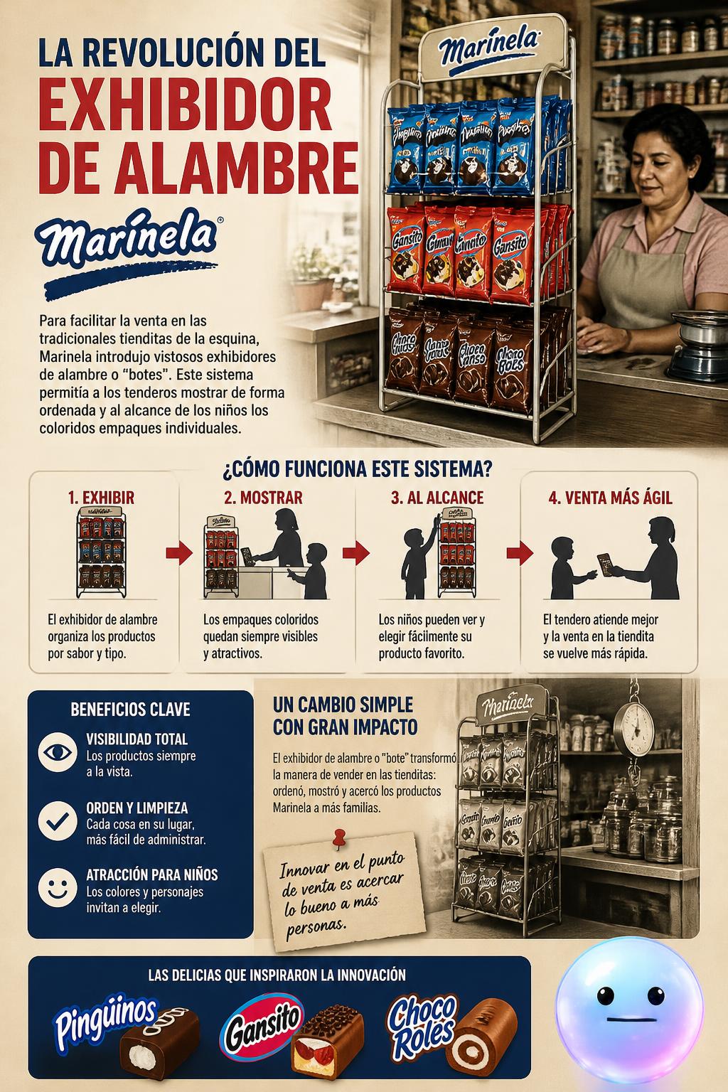 La revolución del exhibidor de alambre