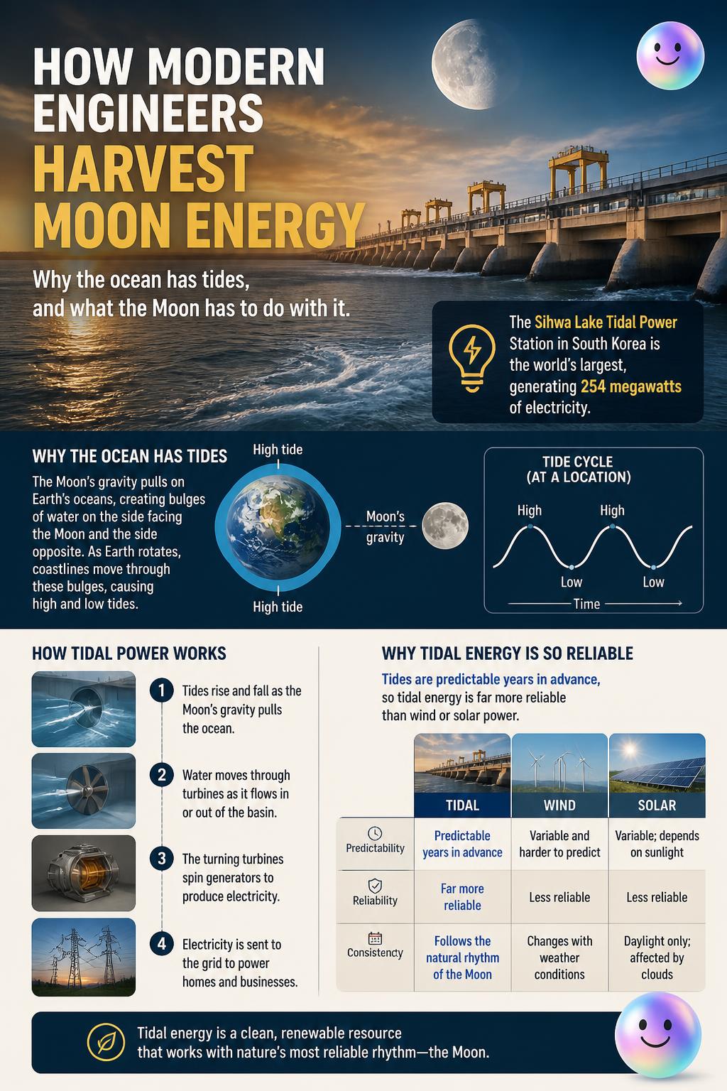 How modern engineers harvest moon energy