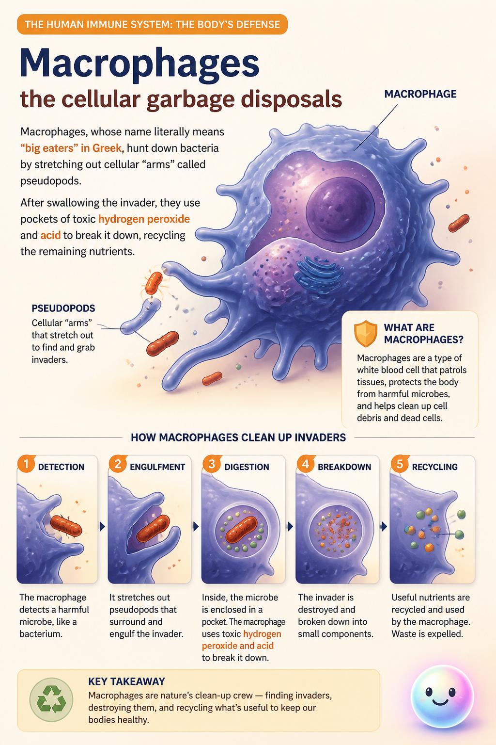 Macrophages and the cellular garbage disposals