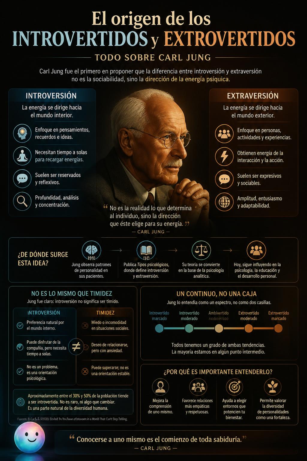 El origen de los introvertidos y extrovertidos