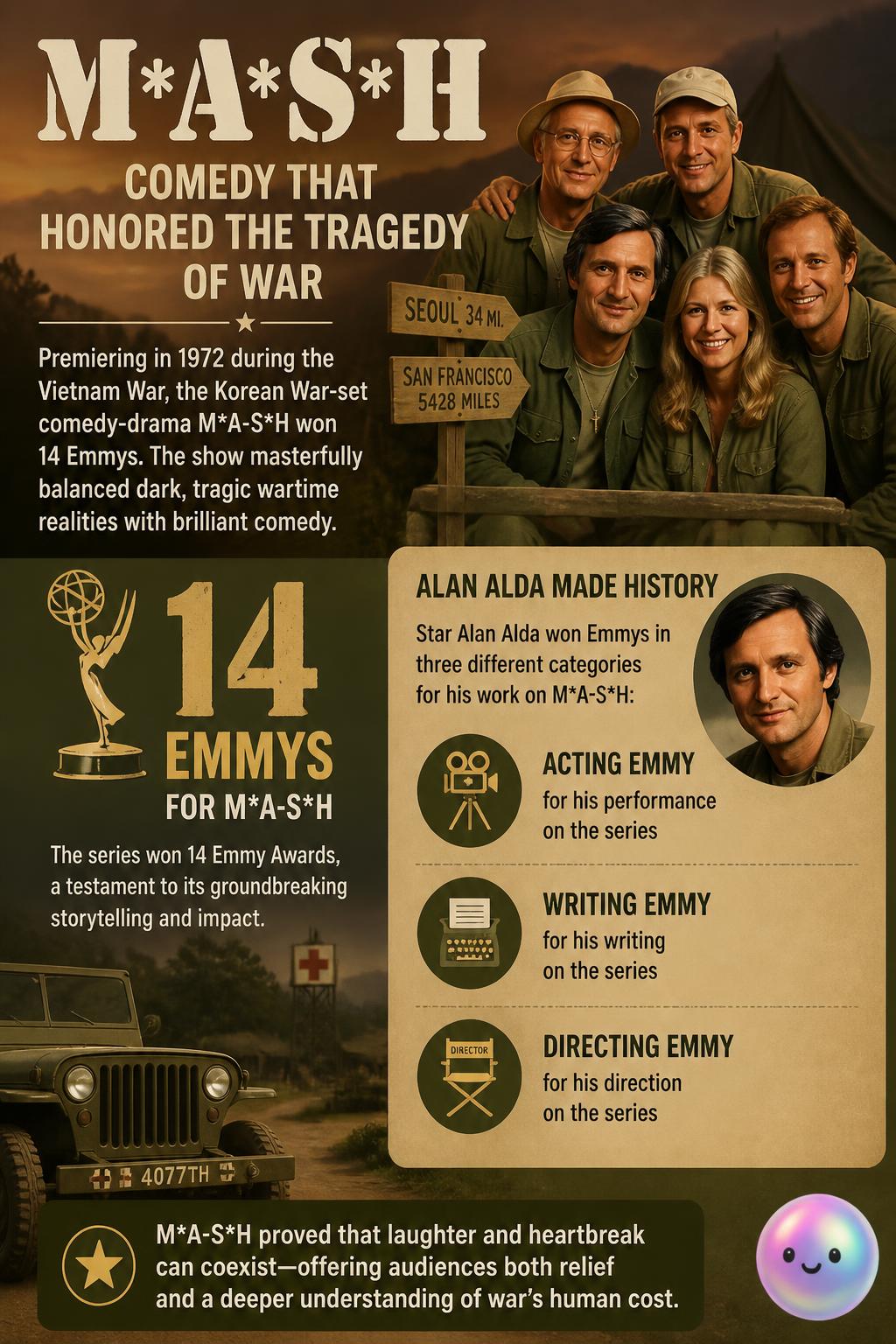 M*A*S*H blends comedy with the tragedy of war