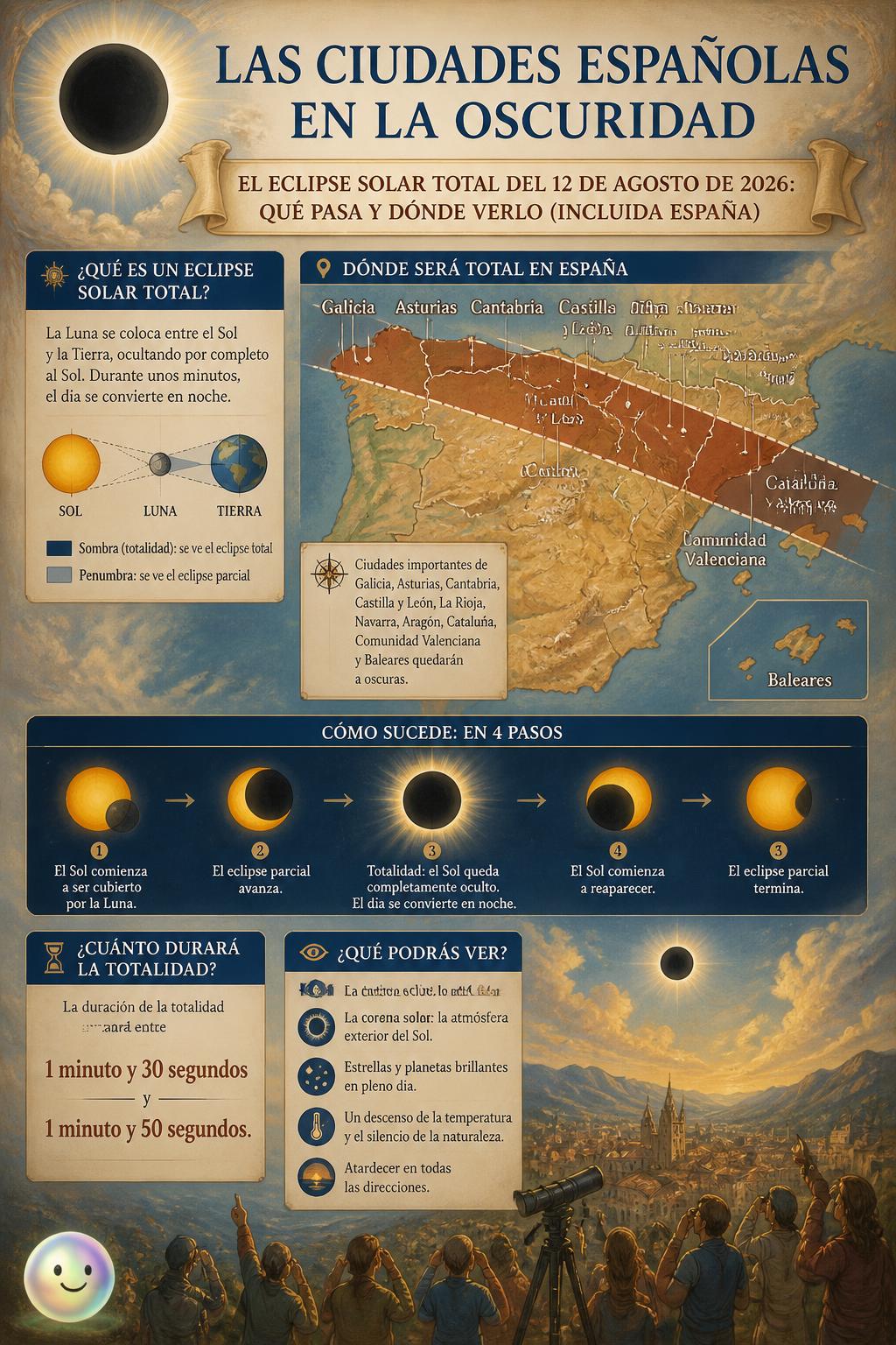 Las ciudades españolas en la oscuridad