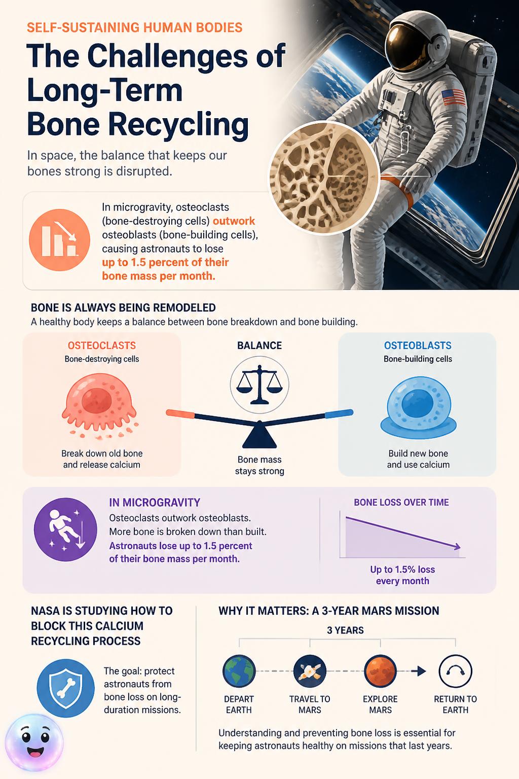 The challenges of long-term bone recycling