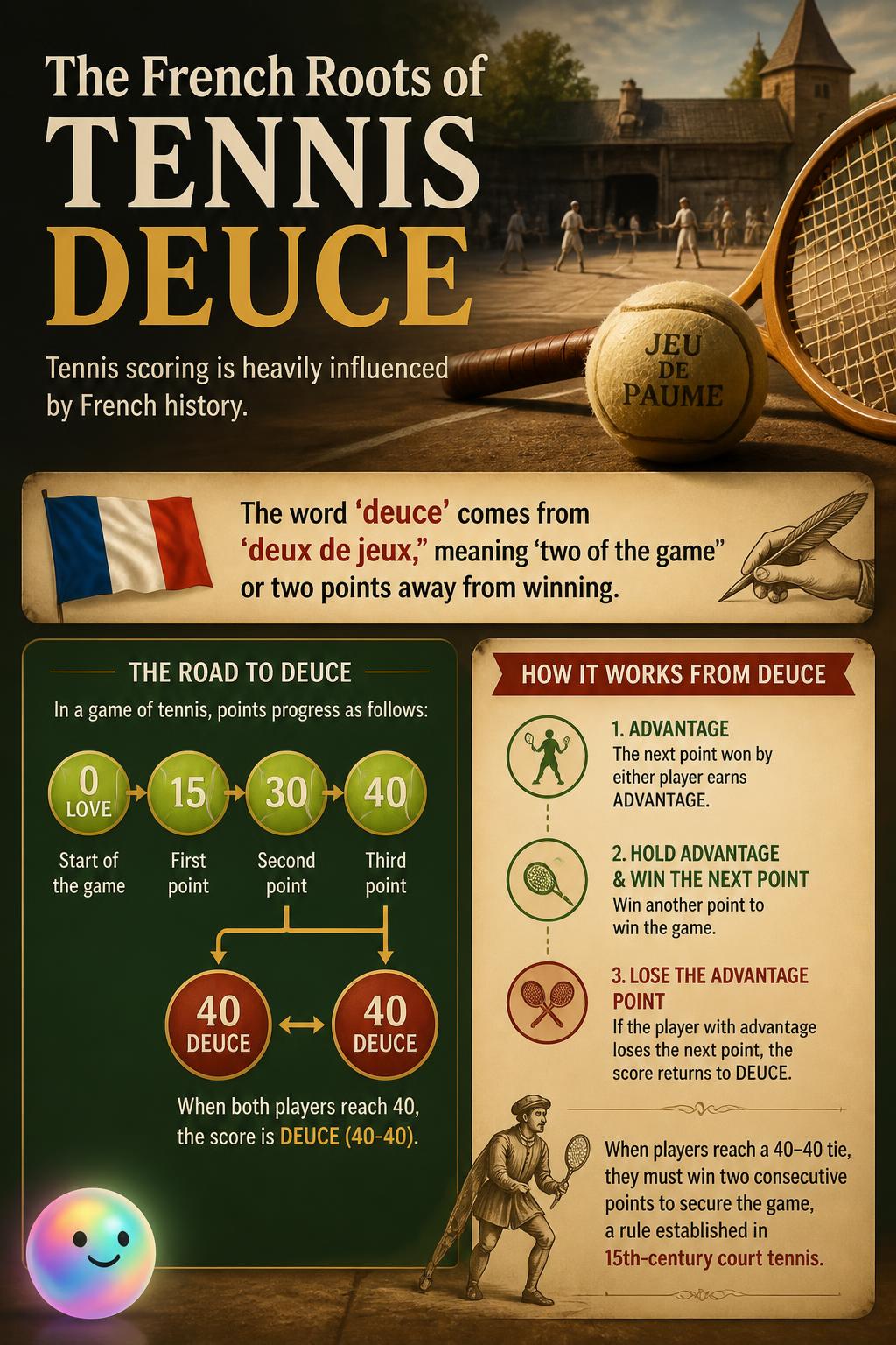 The French roots of tennis deuce