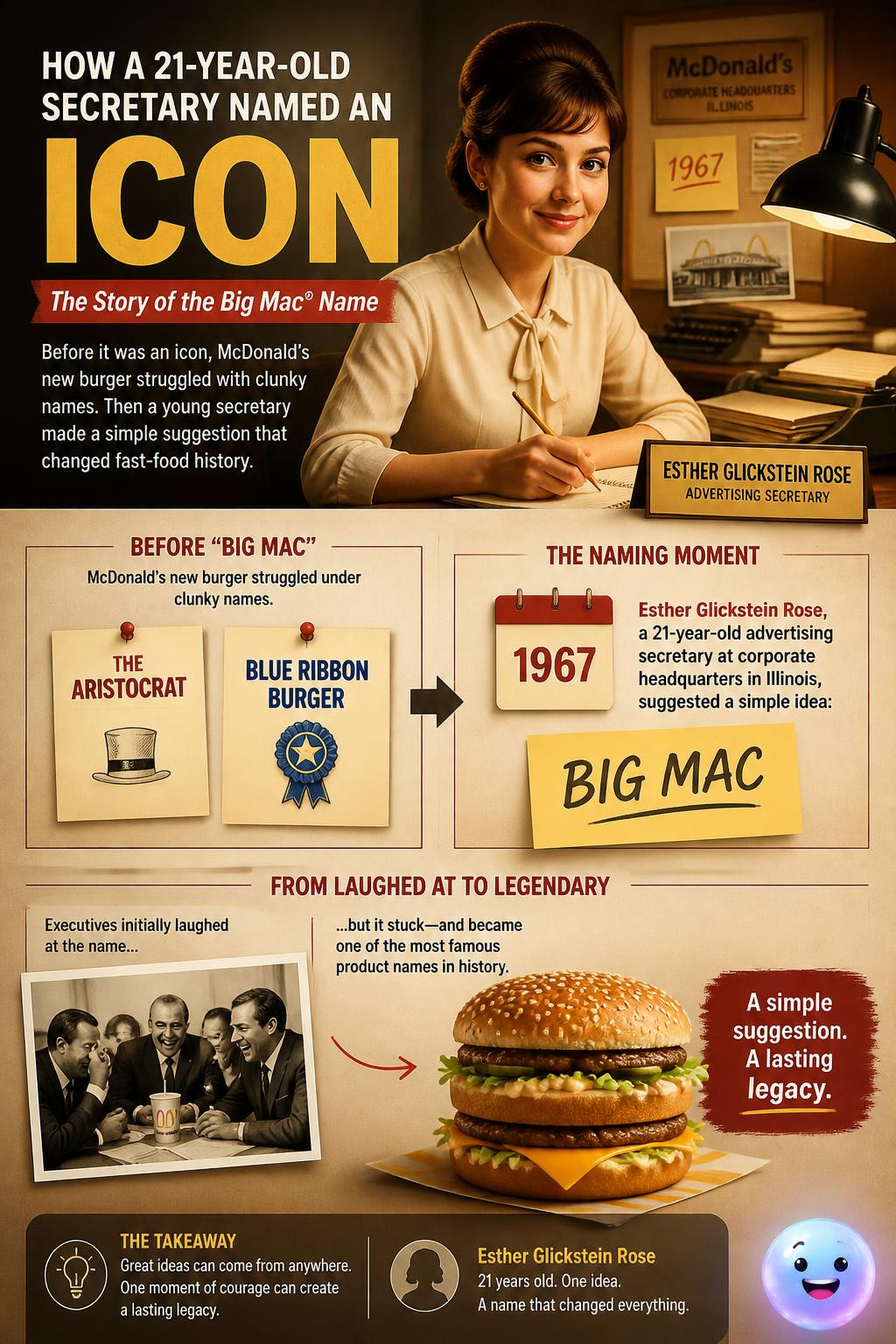 The young secretary who named an icon