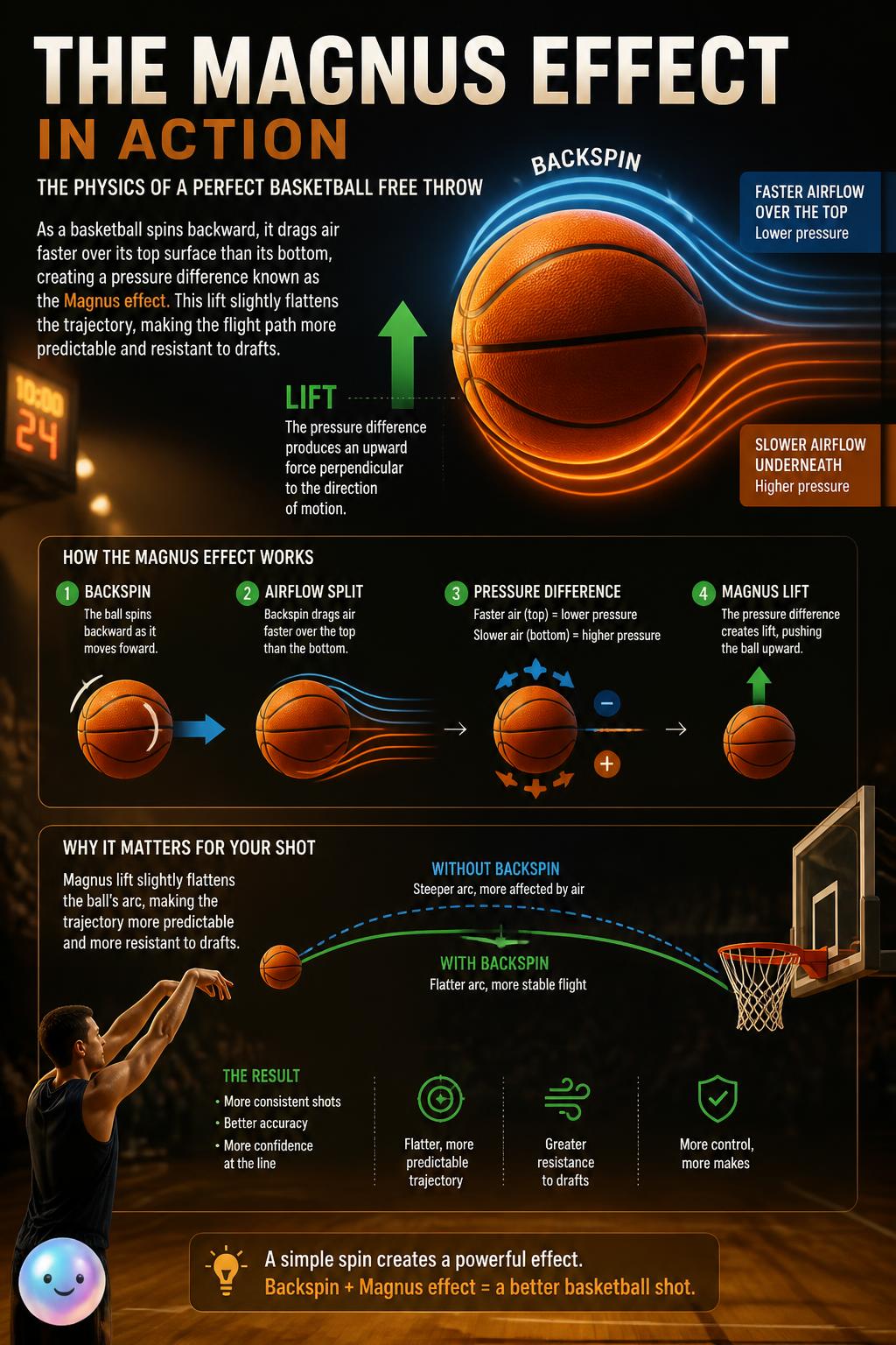 The Magnus effect in action