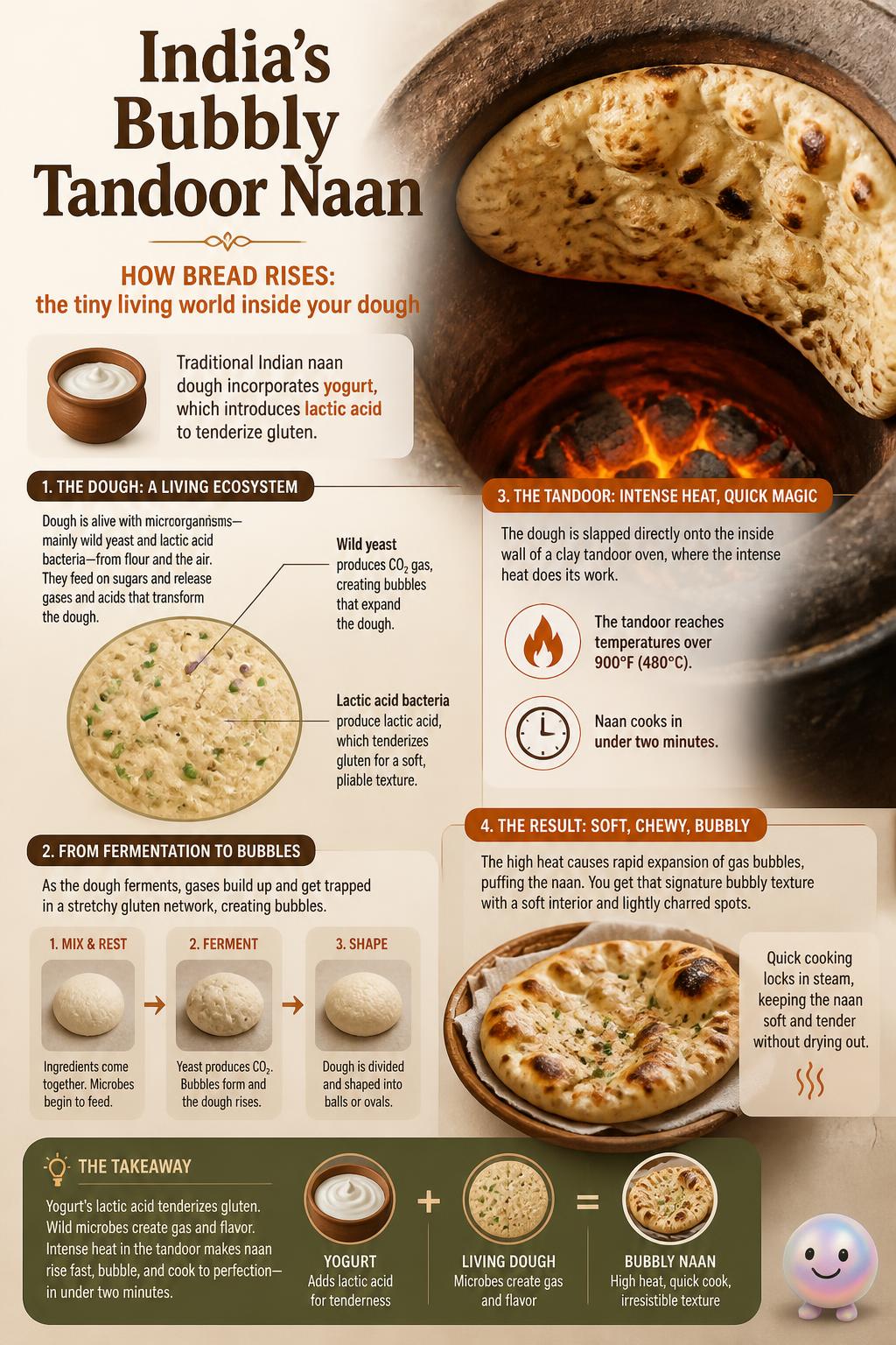 India's bubbly tandoor naan
