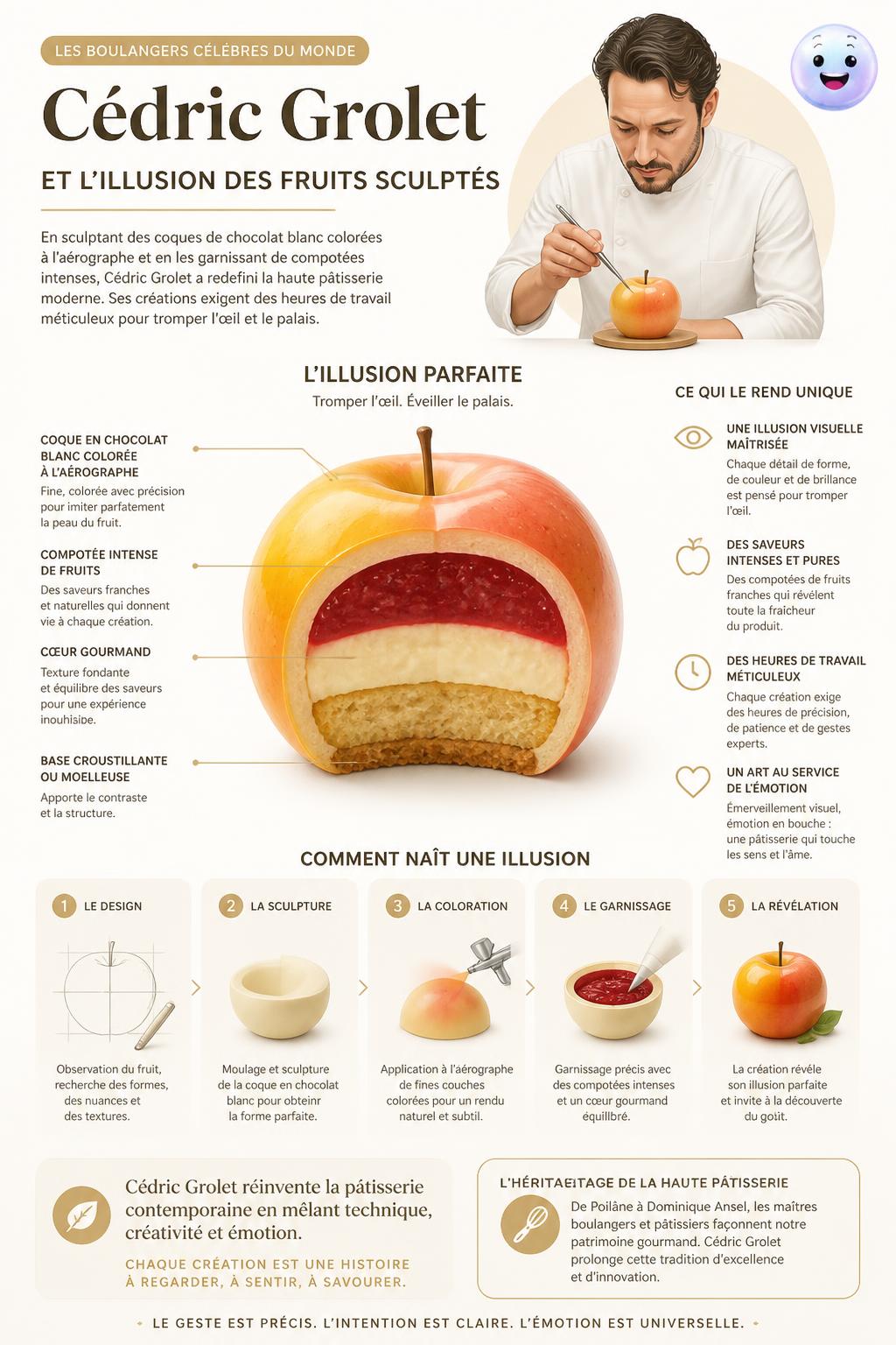 Cédric Grolet et l'illusion des fruits sculptés